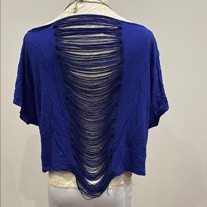 LUSH | XS | Lush Royal Blue Off-Shoulder Blouse